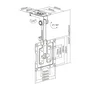 Aisens Soporte de Techo Giratorio y Plegable para Monitor/TV 19-43 Pulgadas, Negro